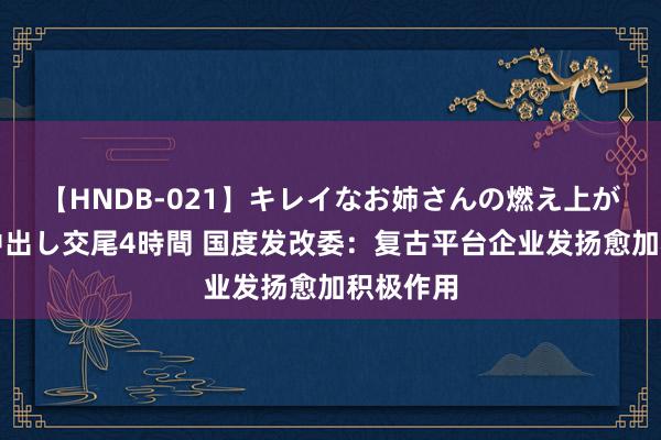 【HNDB-021】キレイなお姉さんの燃え上がる本物中出し交尾4時間 国度发改委:复古平台企业发扬愈加积极作用